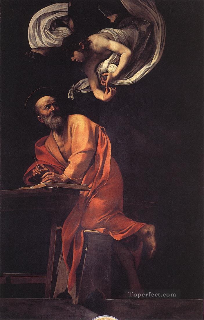 The Inspiration of Saint Matthew Caravaggio Oil Paintings